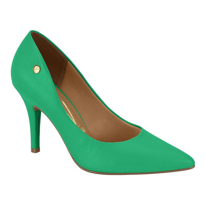 Vizzano 1184-1101 Pointy Toe Pump in Green Pine Napa