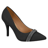 Vizzano 1184-1174 Pointy Toe Pump in Black Napa