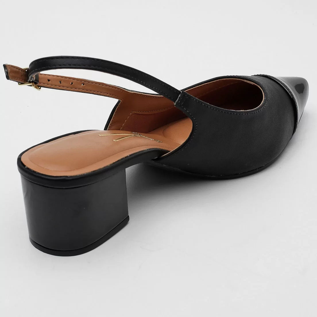 Vizzano 1220-337 Block Heel Slingback Pump in Black