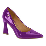 Vizzano 1388-100 Pointy Toe Pump in Violet Patent