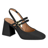 Vizzano 1391-110 Block Heel Mary Jane Slingback Pump in Black