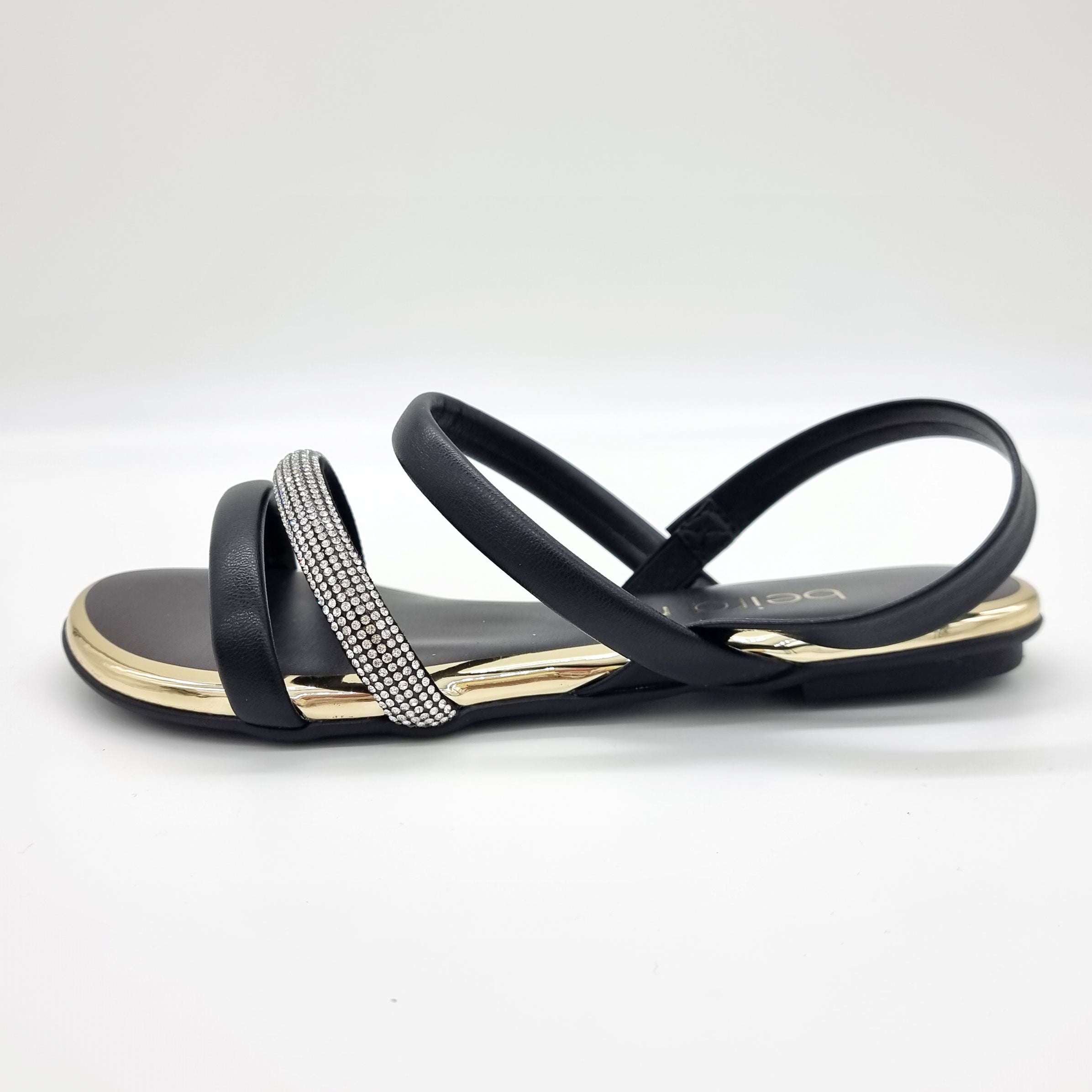 Beira Rio 8367-641 Flat Sandal in Black
