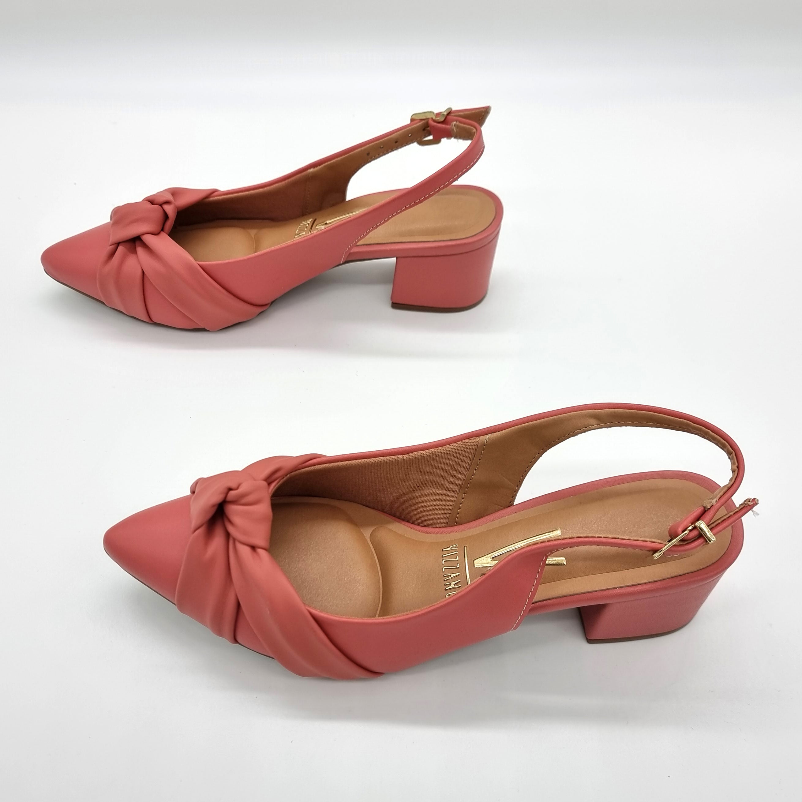 Vizzano 1220-358 Block Heel Slingback Pump in Rose