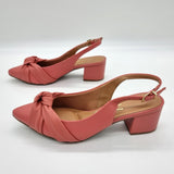 Vizzano 1220-358 Block Heel Slingback Pump in Rose