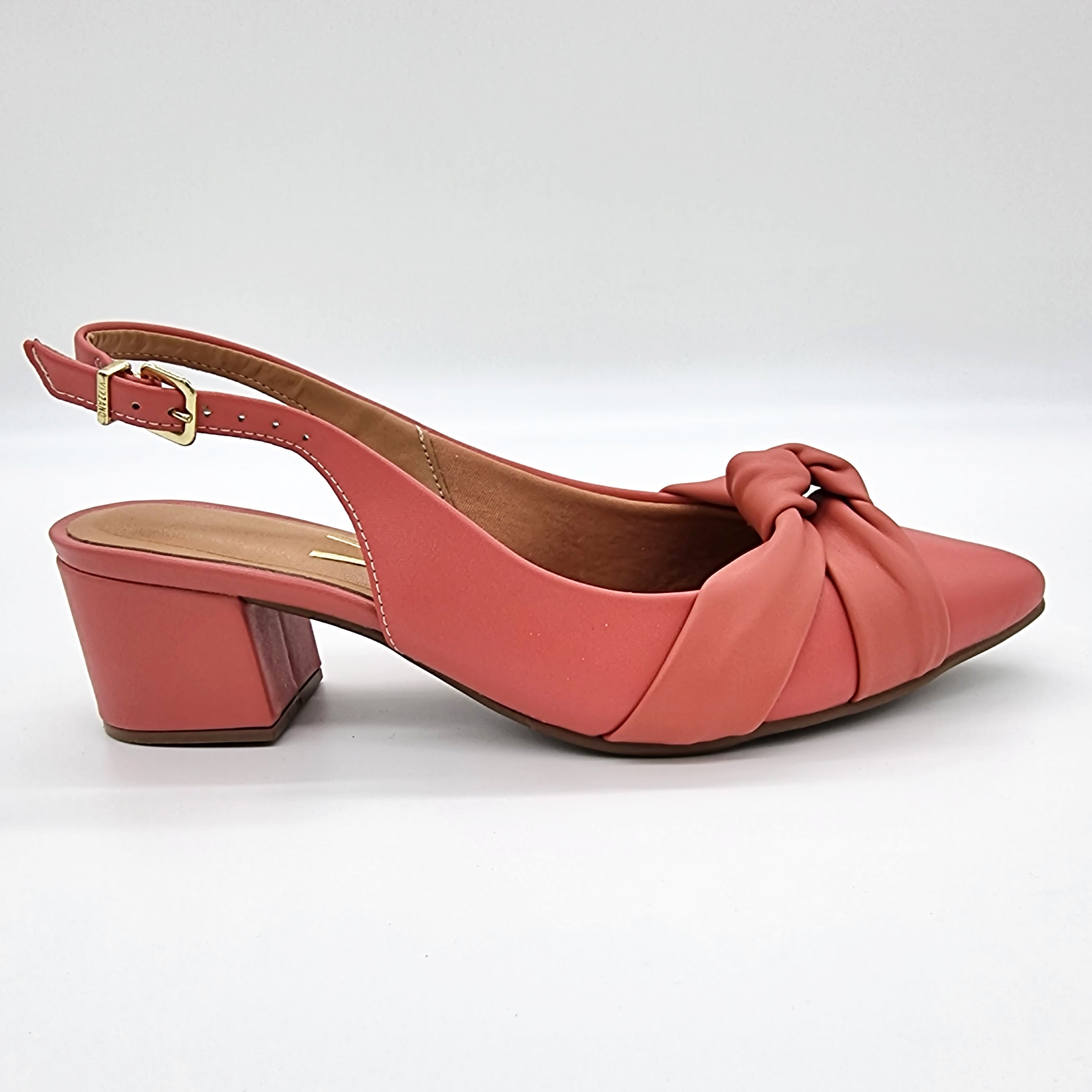 Vizzano 1220-358 Block Heel Slingback Pump in Rose