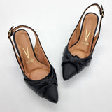 Vizzano 1220-358 Block Heel Slingback Pump in Black