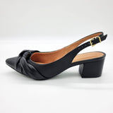 Vizzano 1220-358 Block Heel Slingback Pump in Black