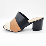 Modare 7109-464 Slip-On Mule Sandal in Black/Camel