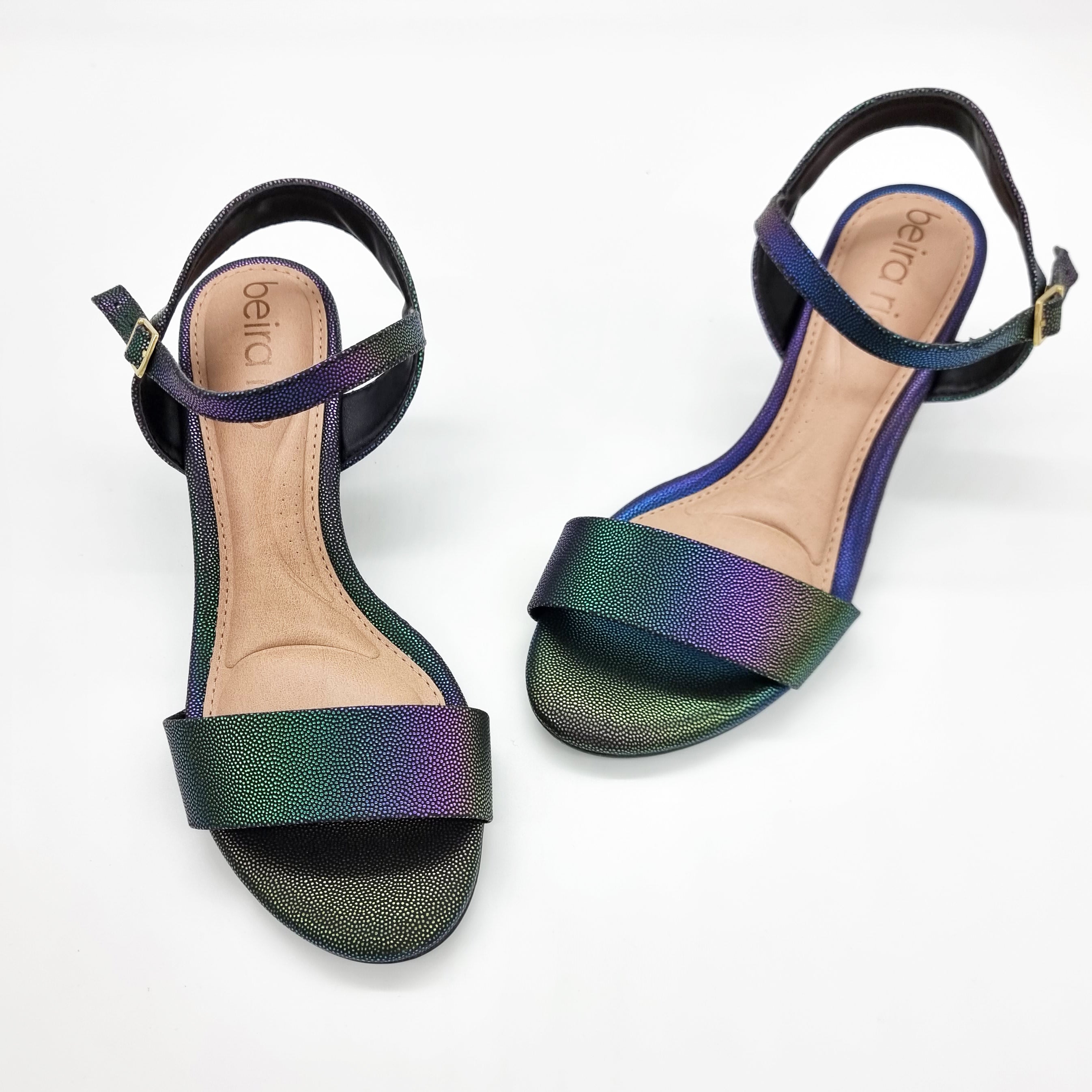 Beira Rio 8246-1176 Low Heel Sandal in Black