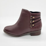 Modare 7057-218 Flat Ankle Boot in Burgundy