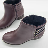 Modare 7057-218 Flat Ankle Boot in Burgundy