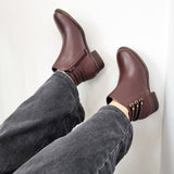 Modare 7057-218 Flat Ankle Boot in Burgundy