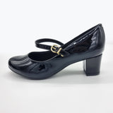 Beira Rio 4777-475 Low Heel Mary-Jane Pump in Black Patent
