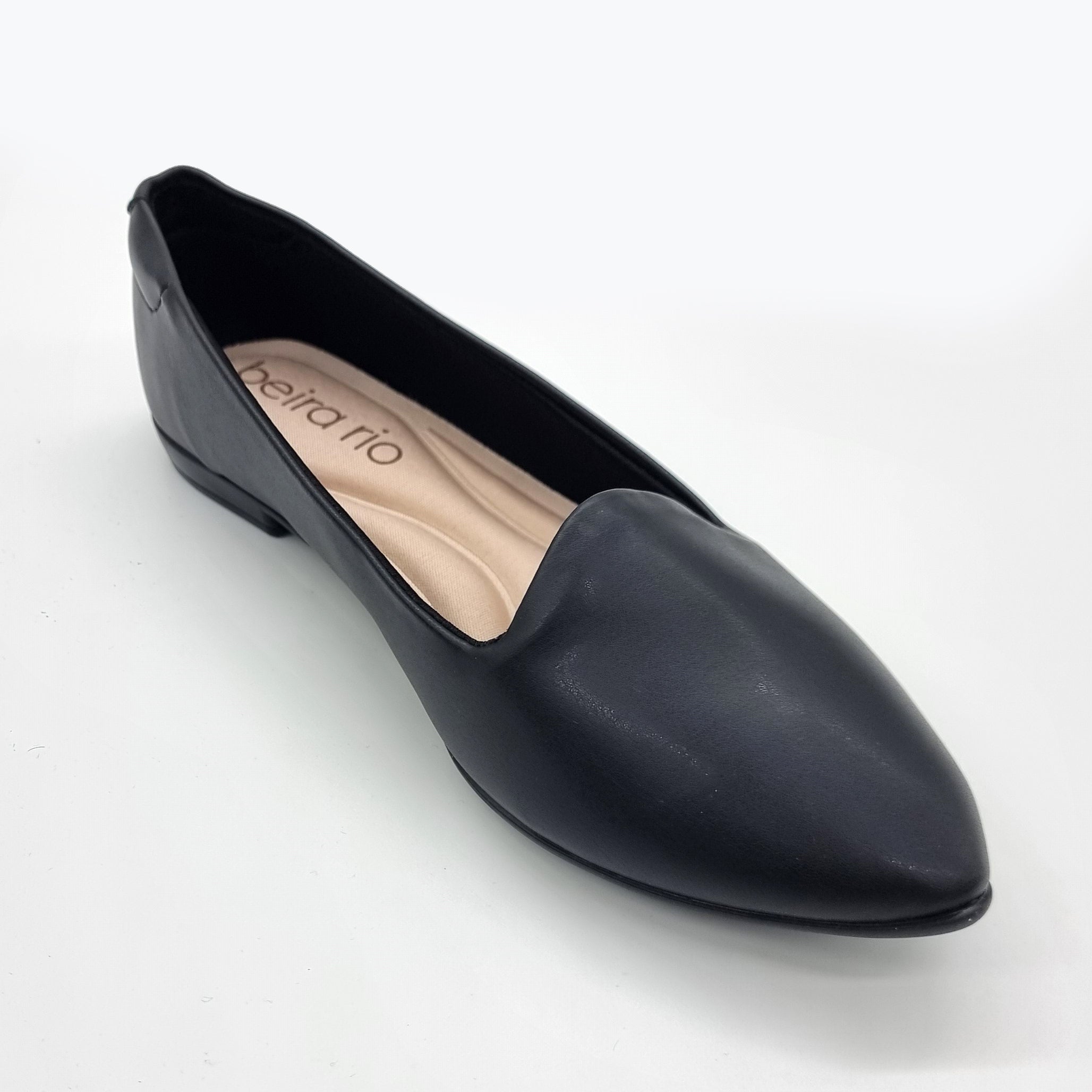 Beira Rio 4136-394 Flat Loafer in Black Napa