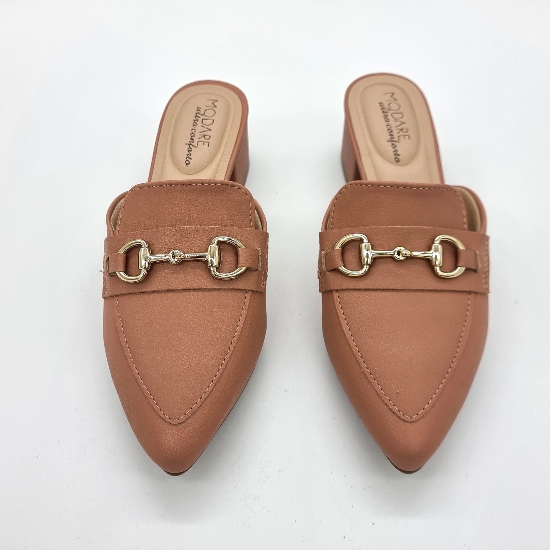 Modare 7340-124 Block Heel Mule in Nude