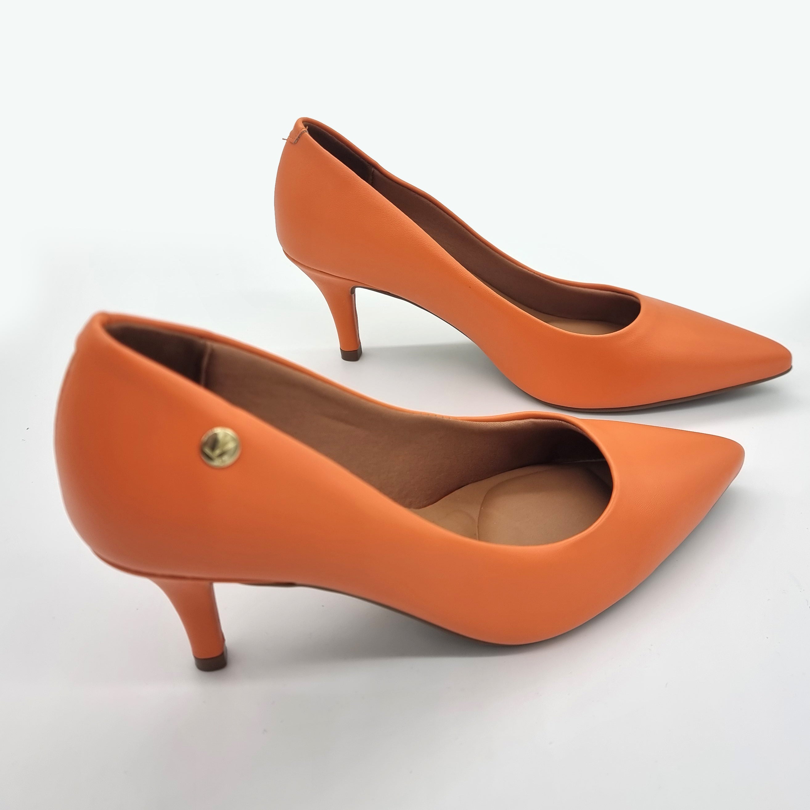 Vizzano 1185-702 Pointy Toe Pump in Orange Napa