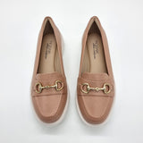 Modare 7357-106 Flat Loafer in Nude Napa