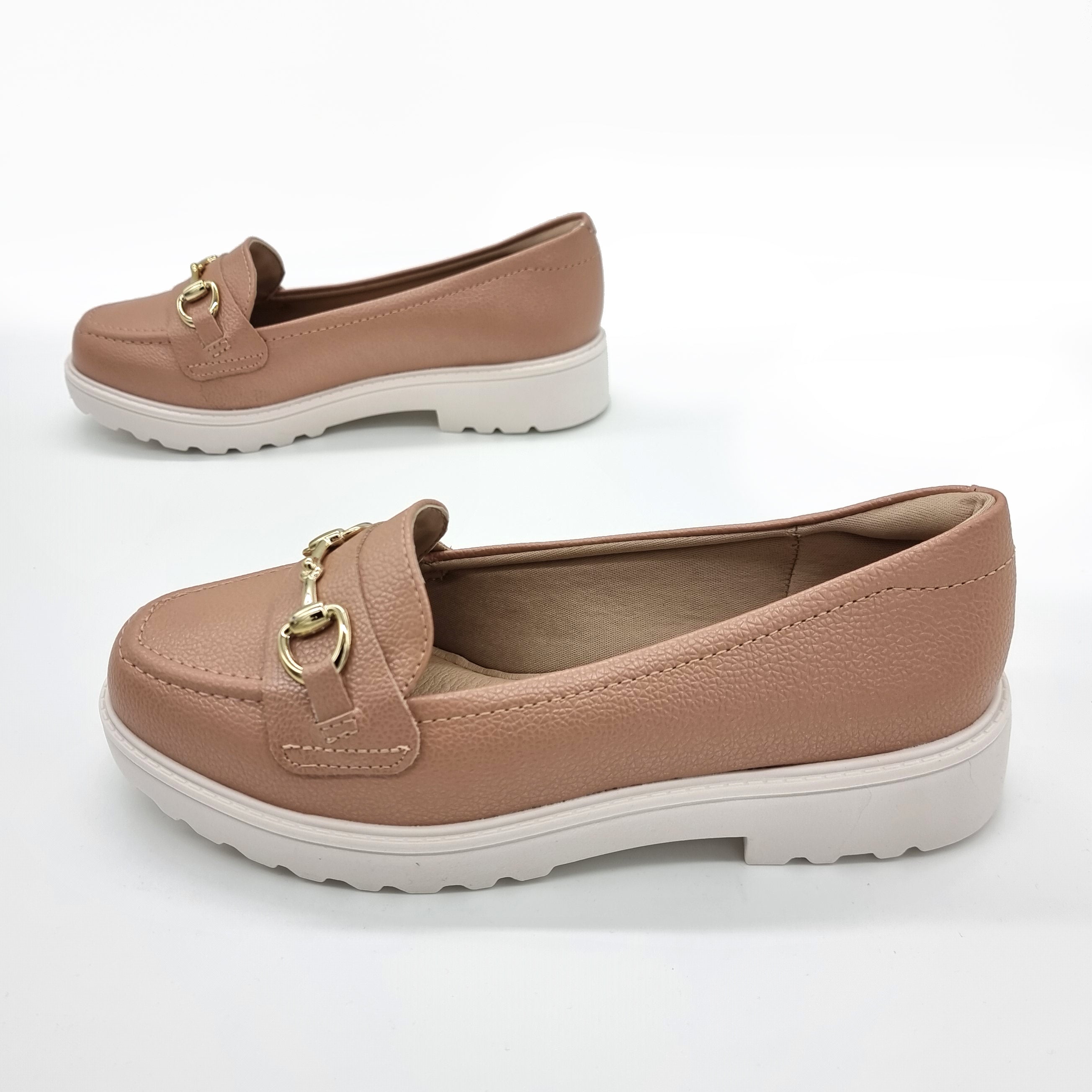 Modare 7357-106 Flat Loafer in Nude Napa