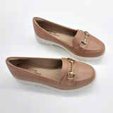 Modare 7357-106 Flat Loafer in Nude Napa