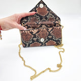 Vizzano 10072-3 Clutch in Multi Coffee