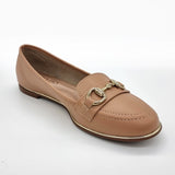 Beira Rio 4311-104 Round Toe Flat Loafer in Tan Napa