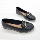 Beira Rio 4311-104 Round Toe Flat Loafer in Black Napa