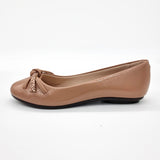 Moleca 5094-1654 Round Toe Flat in Nude Patent