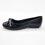 Moleca 5094-1654 Round Toe Flat in Black Patent