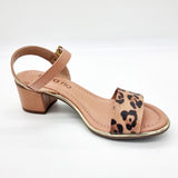 Beira Rio 8379-203 Block Heel Sandal in Multi Nude