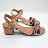 Beira Rio 8379-203 Block Heel Sandal in Multi Nude