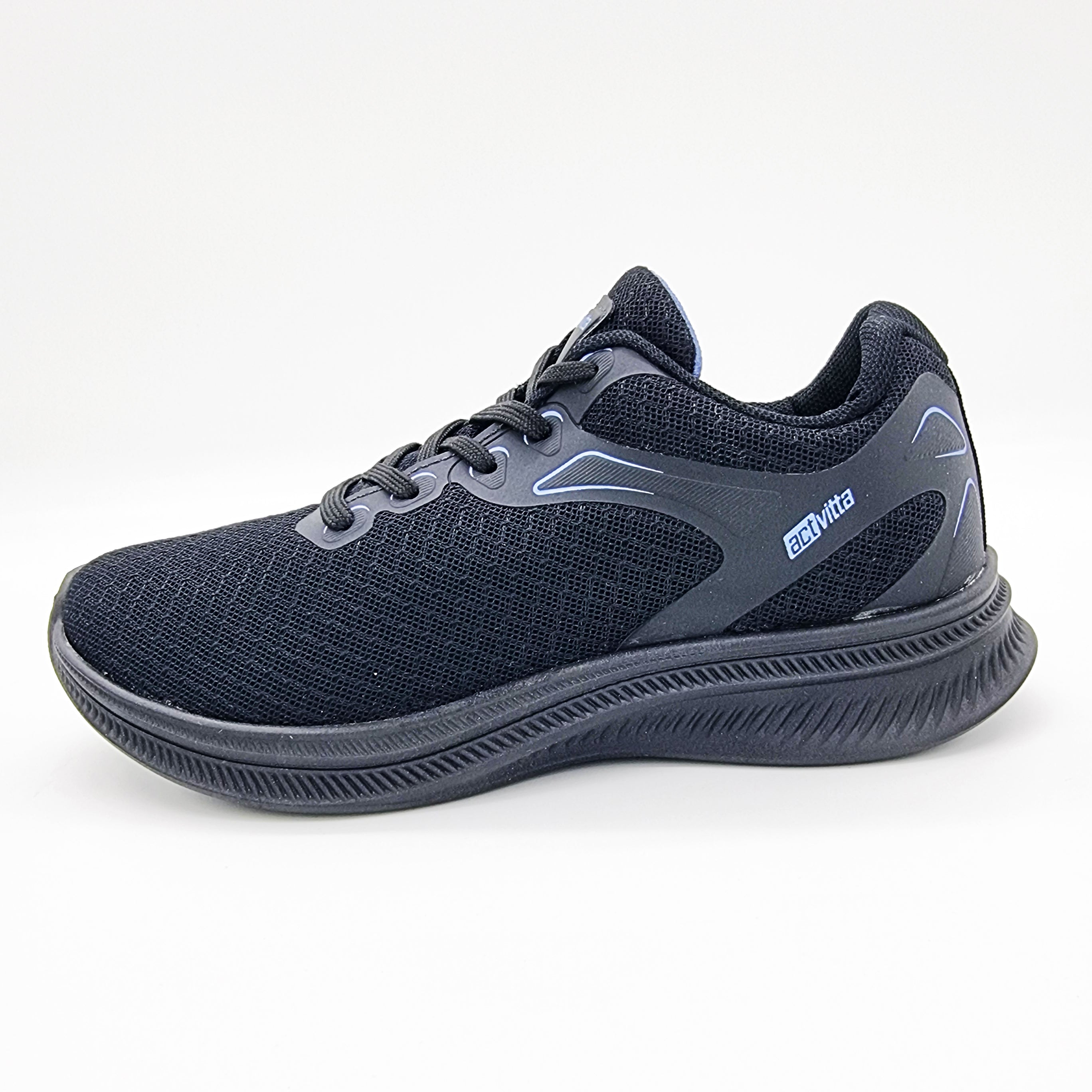 Activitta 4829-313 Lace up Sneaker in Black