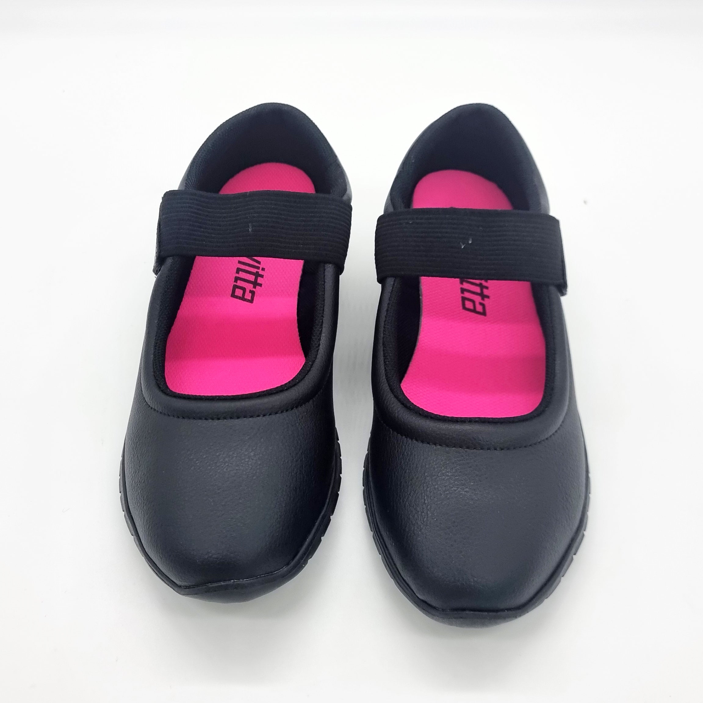 Actvitta 4202-549 Slip on Velcro Strap Sneaker in Black