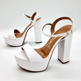 Vizzano 6282-455 High Heel Platform Sandal in White