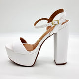 Vizzano 6282-455 High Heel Platform Sandal in White