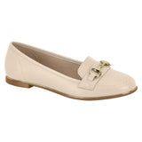 Beira Rio 4311-104 Round Toe Flat Loafer in Cream Napa