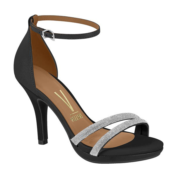 Vizzano 6210-1037 High Heel Evening Sandal in Black