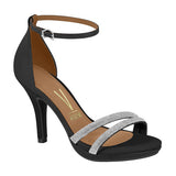 Vizzano 6210-1037 High Heel Evening Sandal in Black