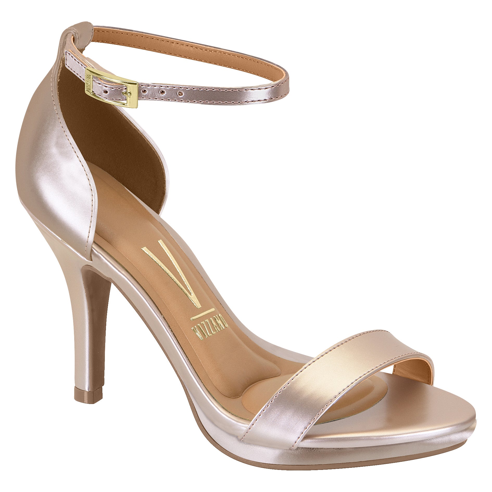 Ankle Strap Champagne Gold High Heels Vizzano 6210-1155High