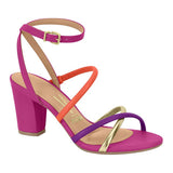 Vizzano 6262-1001 Block Heel Strapy Sandal in Magenta Napa