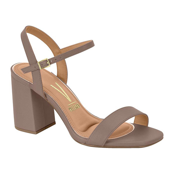 Vizzano 6409 208 Block Heel Sandal in Taupe