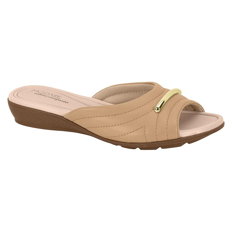 Modare 7127-246 Slip-on Flat Sandal in Tan