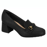 Modare 7373-118 Block Heel Loafer in Black Napa