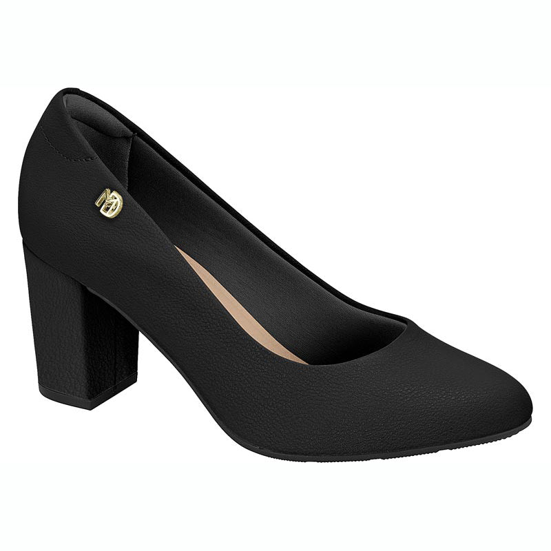 Modare 7377-105 Block Heel Pump in Black Napa