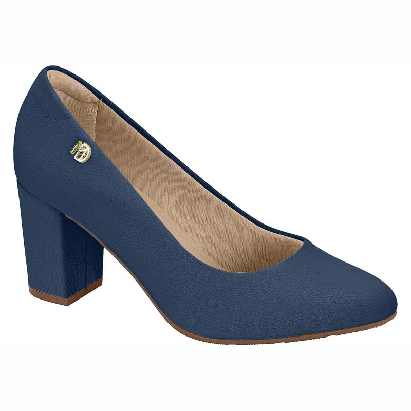 Modare 7377-105 Block Heel Pump in Navy Napa