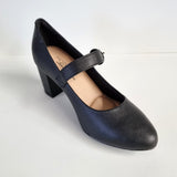 Modare 7377-106 Block Heel Mary-Jane Pump in Black