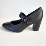 Modare 7377-106 Block Heel Mary-Jane Pump in Black