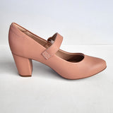 Modare 7377-106 Block Heel Mary-Jane Pump in Nude