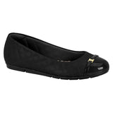 Modare 7385-103 Round Toe Flat in Black Napa