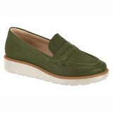 Modare 7400-100 Loafer Flat in Olive Napa