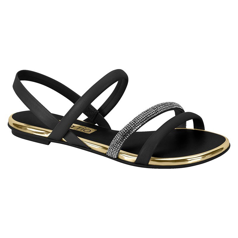 Beira Rio 8367-641 Flat Sandal in Black